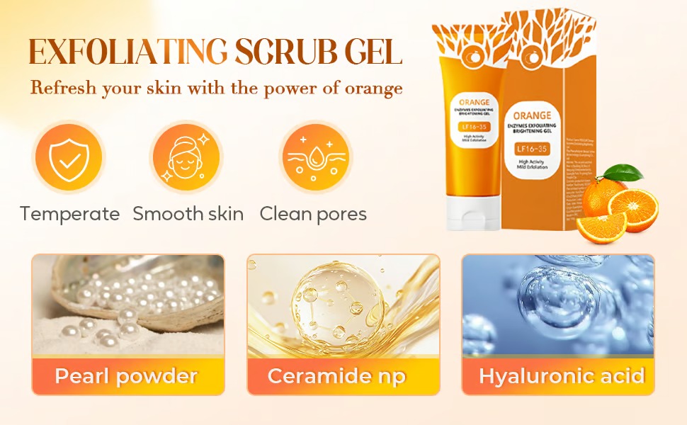 Orange Enzyme Glow Gel đ Dark Spot & Dead Skin Remover