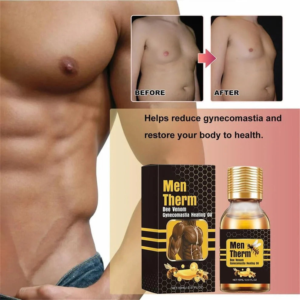Chest Fat Reducer Oil - Gynecomastia Heating Oil